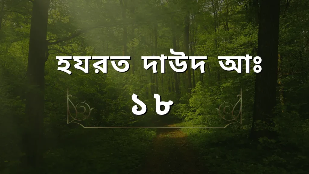 হযরত দাউদ আঃ এর পরিচয় ও বিশেষ ঘটনা